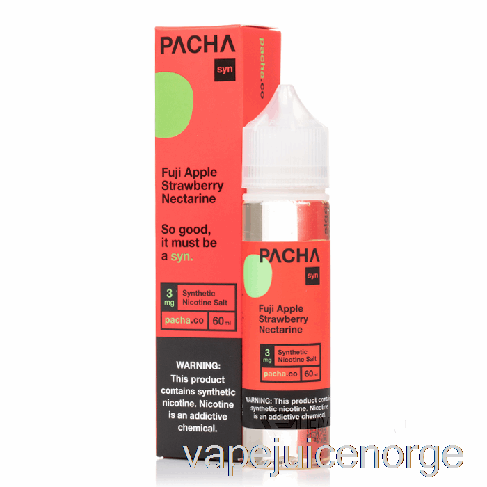 Vape Juice Fuji Eple Jordbær Nektarin - Pachamama - 60ml 3mg